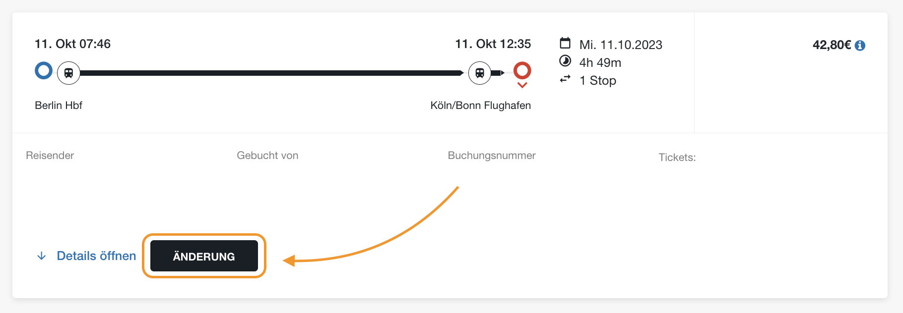 Stornierung einer Bahnreise Lanes & Planes