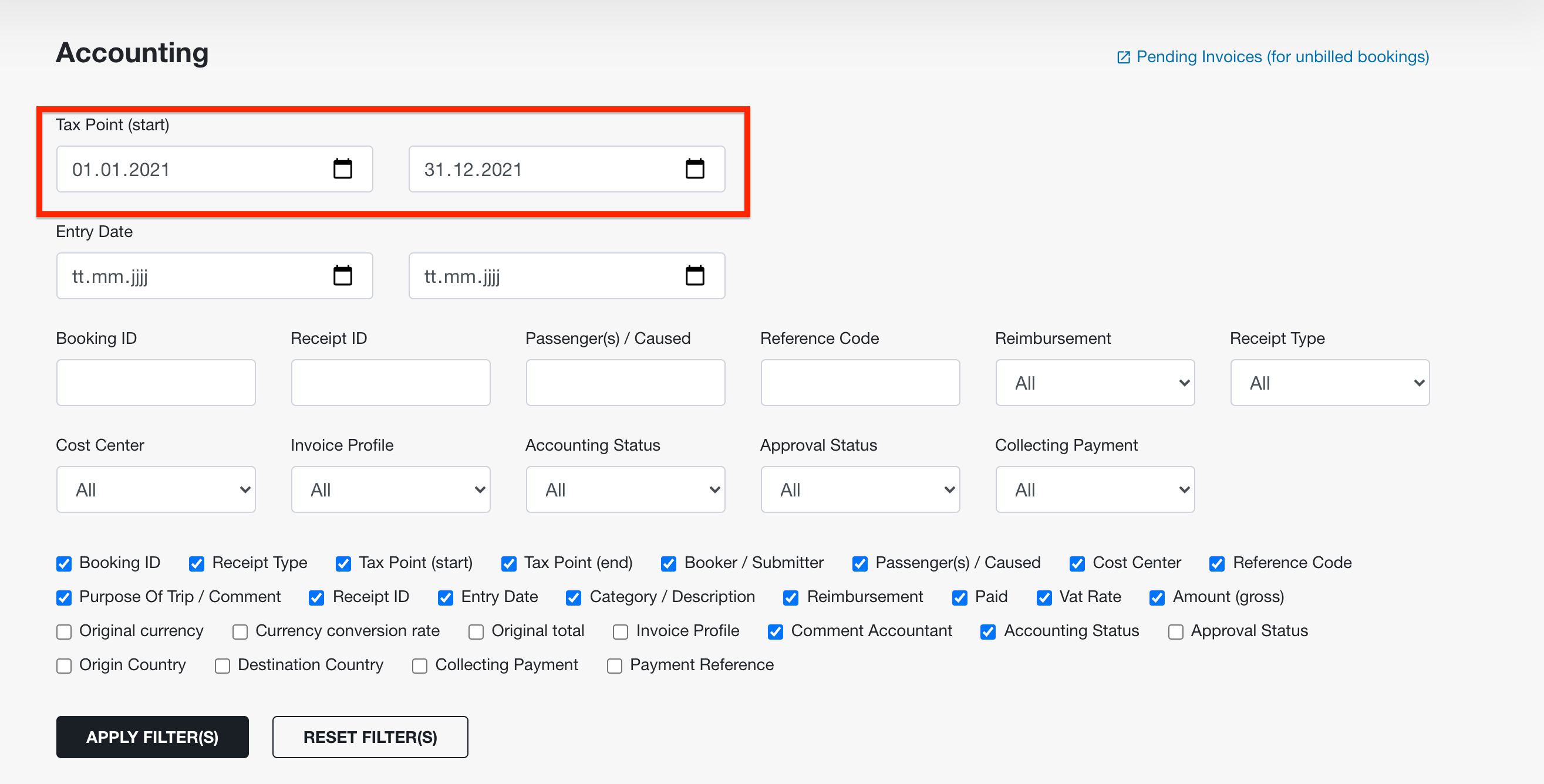 a1 travel form