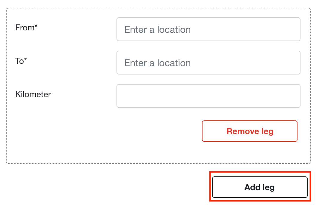 Mileage Allowance creation Lanes & Planes